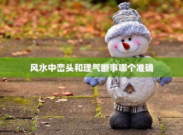 风水中峦头和理气断事哪个准确
