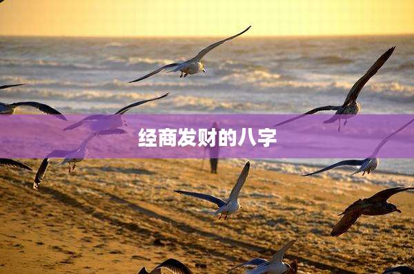 经商发财的八字