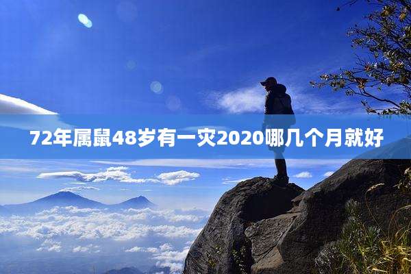 72年属鼠48岁有一灾2020哪几个月就好