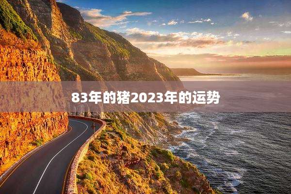 83年的猪2023年的运势