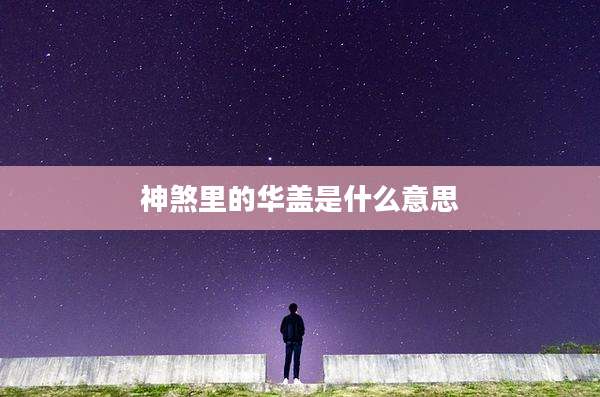 神煞里的华盖是什么意思