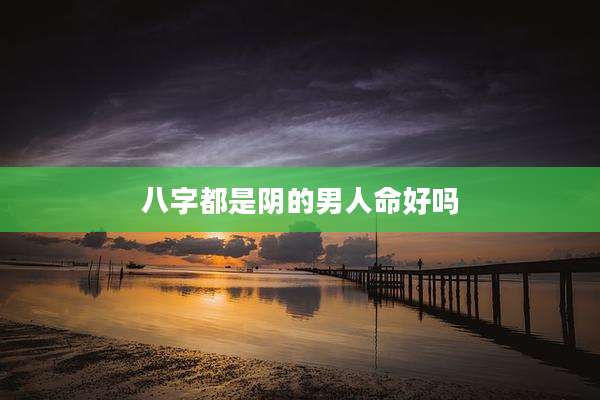 八字都是阴的男人命好吗