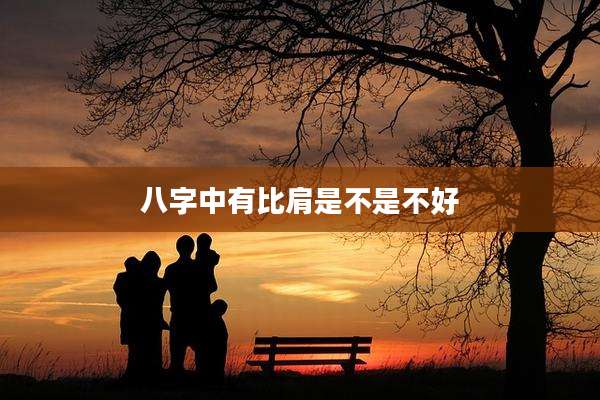 八字中有比肩是不是不好