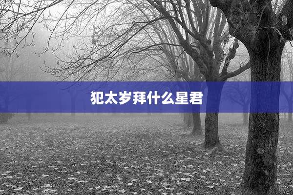 犯太岁拜什么星君