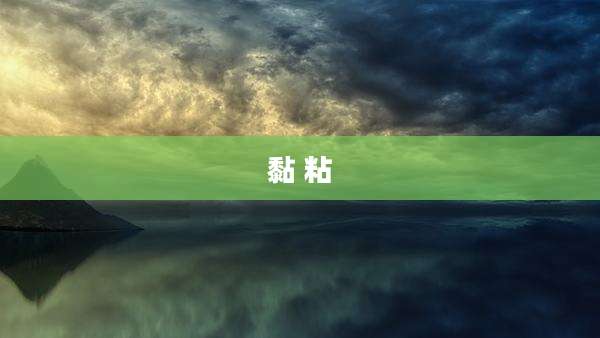 黏 粘