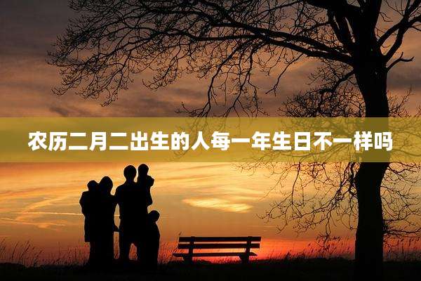农历二月二出生的人每一年生日不一样吗