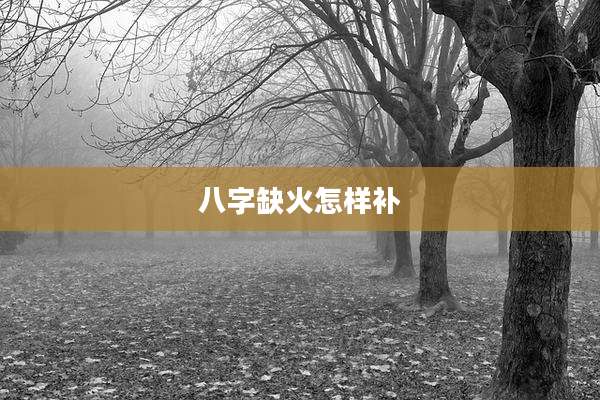 八字缺火怎样补