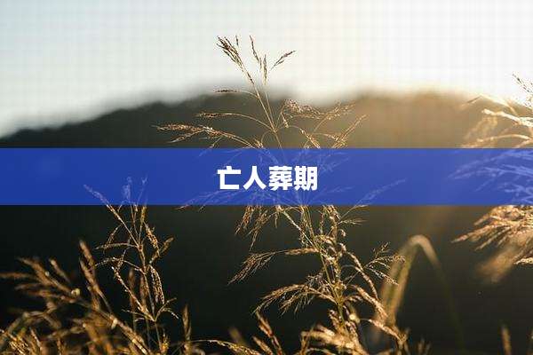亡人葬期