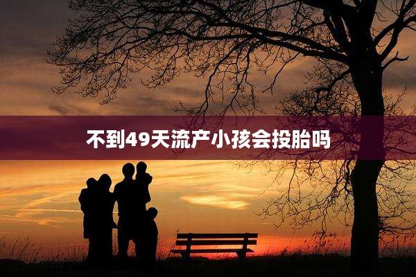 不到49天流产小孩会投胎吗