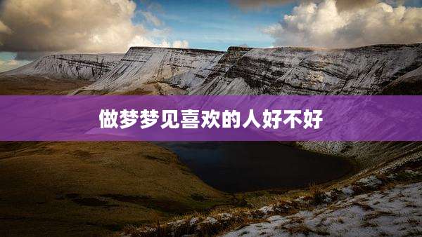 做梦梦见喜欢的人好不好