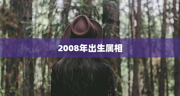 2008年出生属相