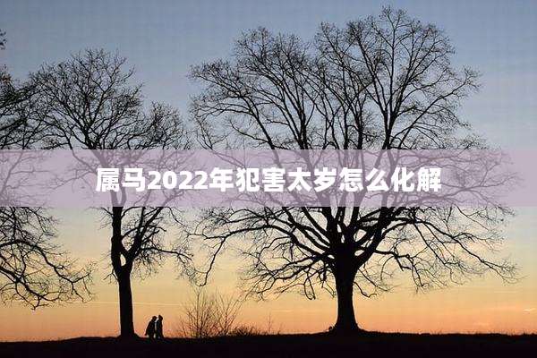 属马2022年犯害太岁怎么化解