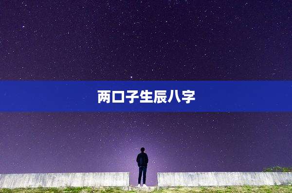 两口子生辰八字