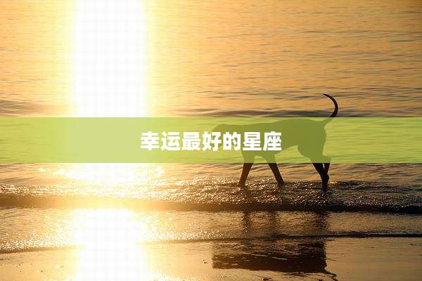 幸运最好的星座