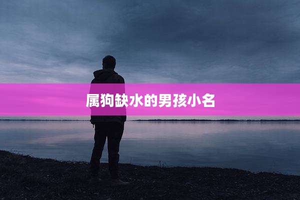 属狗缺水的男孩小名