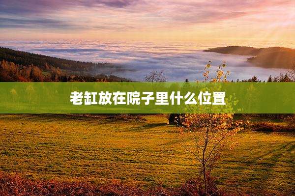 老缸放在院子里什么位置