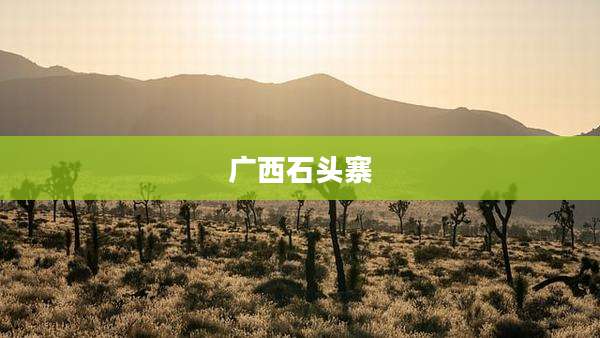广西石头寨
