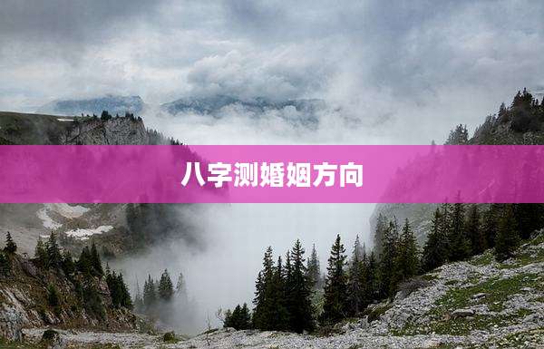 八字测婚姻方向