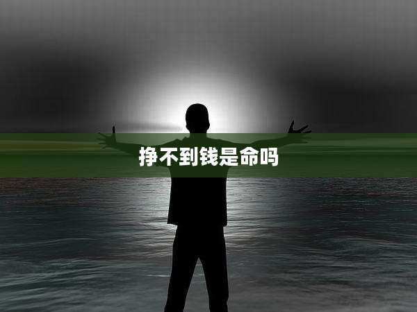 挣不到钱是命吗