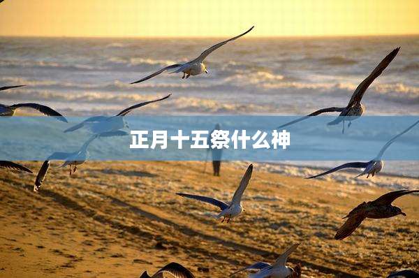 正月十五祭什么神