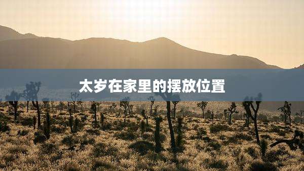 太岁在家里的摆放位置