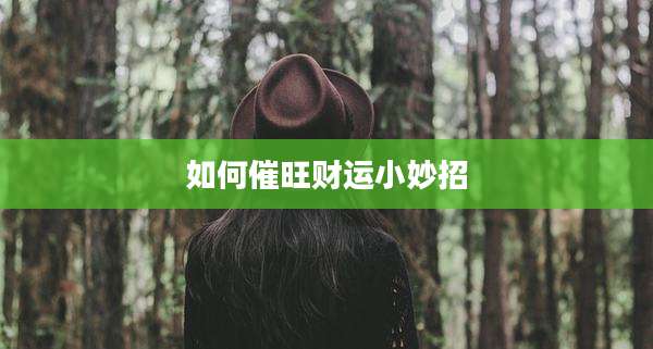 如何催旺财运小妙招