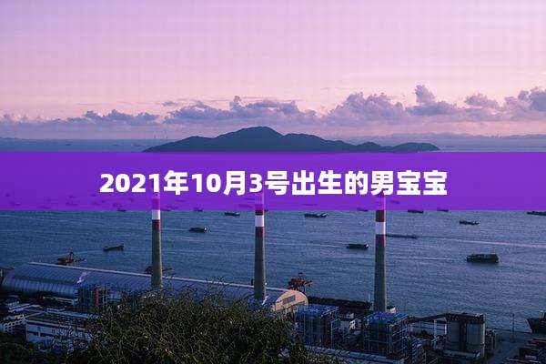 2021年10月3号出生的男宝宝