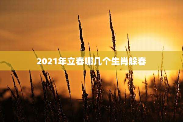 2021年立春哪几个生肖躲春