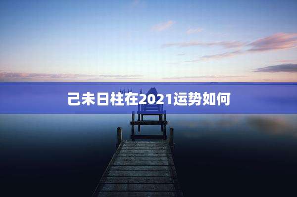 己未日柱在2021运势如何