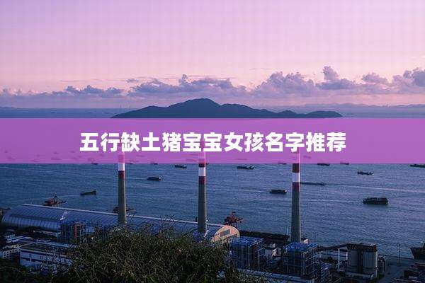 五行缺土猪宝宝女孩名字推荐