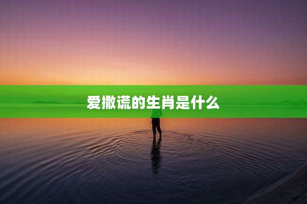 爱撒谎的生肖是什么