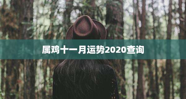 属鸡十一月运势2020查询