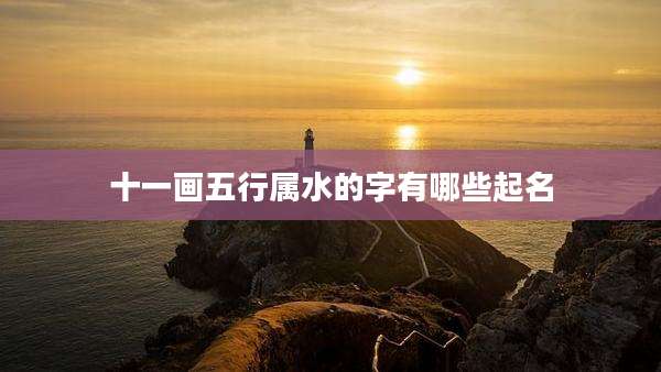十一画五行属水的字有哪些起名