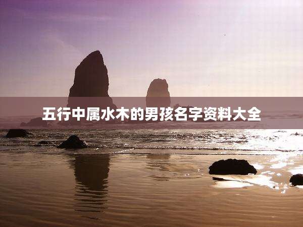 五行中属水木的男孩名字资料大全