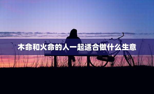 木命和火命的人一起适合做什么生意