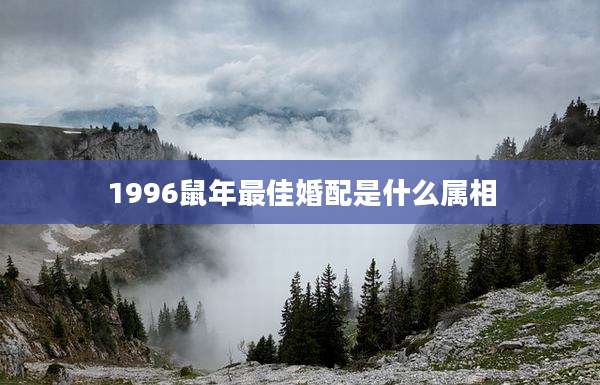 1996鼠年最佳婚配是什么属相