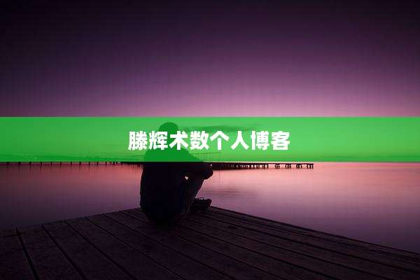 滕辉术数个人博客