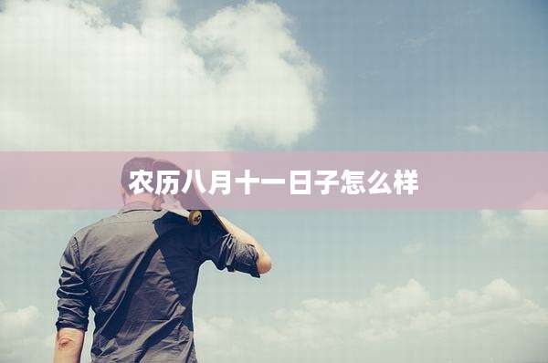 农历八月十一日子怎么样