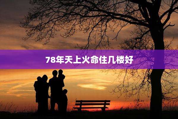 78年天上火命住几楼好