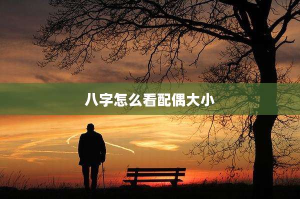 八字怎么看配偶大小