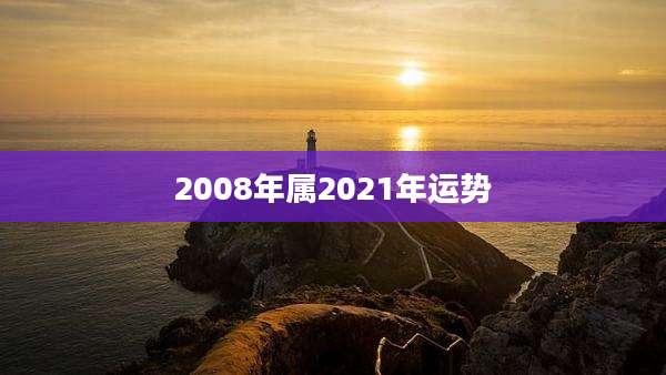 2008年属2021年运势