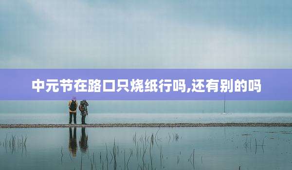 中元节在路口只烧纸行吗,还有别的吗