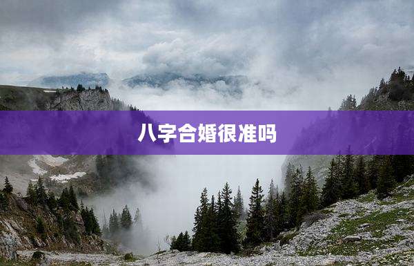 八字合婚很准吗