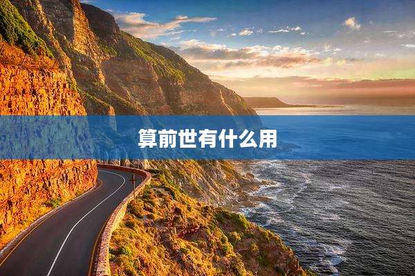 算前世有什么用
