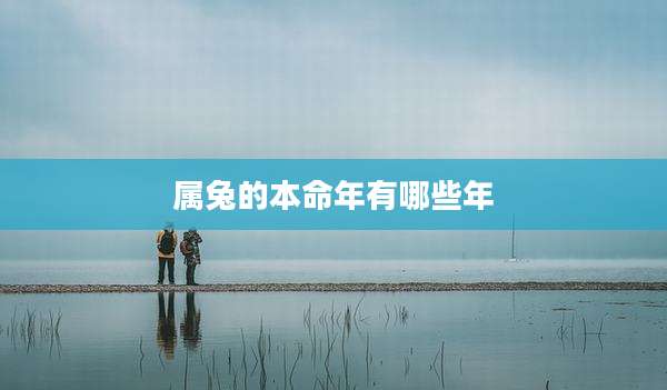 属兔的本命年有哪些年