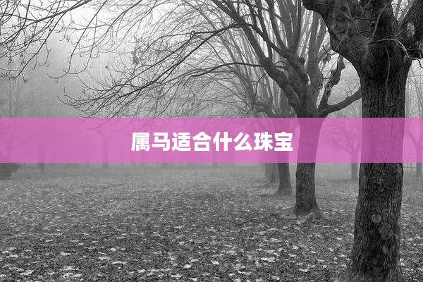 属马适合什么珠宝