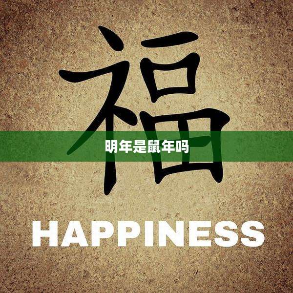 明年是鼠年吗