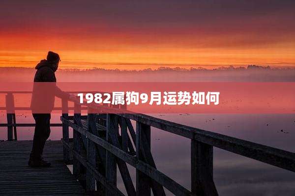 1982属狗9月运势如何