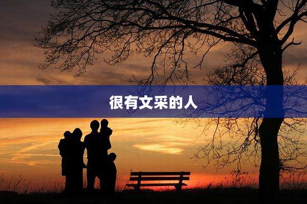 很有文采的人