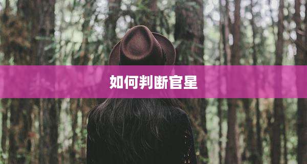 如何判断官星